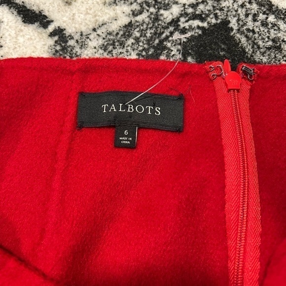 Talbots Wool Blend Classic Red Skirt - Picture 9 of 10
